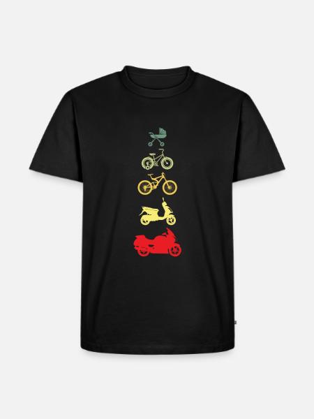 Motorcycle - Men's Premium Organic T-Shirt - black