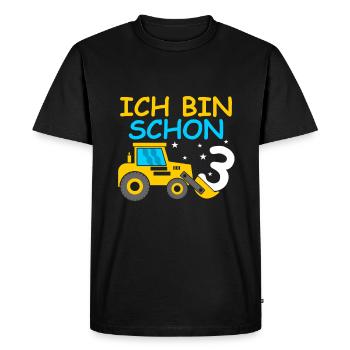 3rd birthday - Men's Premium Organic T-Shirt - black - Front - Nico (187cm)