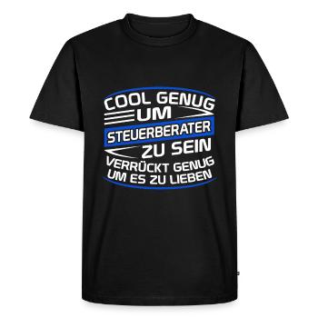 Tax advisor - Men's Premium Organic T-Shirt - black - Front - Nico (187cm)