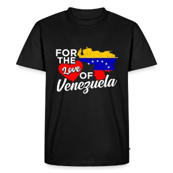Venezuela - T-shirt Premium bio Homme - noir - Devant - Nico (187cm)