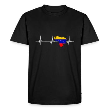 Venezuela - T-shirt Premium bio Homme - noir - Devant - Nico (187cm)