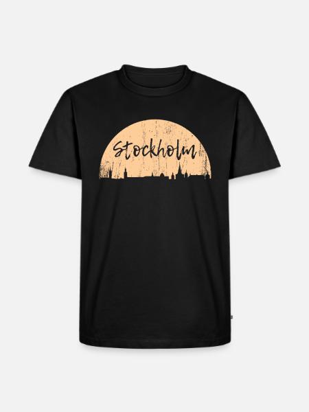 Stockholm - Männer Premium Bio T-Shirt - Schwarz