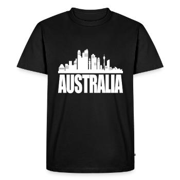 Australie - T-shirt Premium bio Homme - noir - Devant - Nico (187cm)