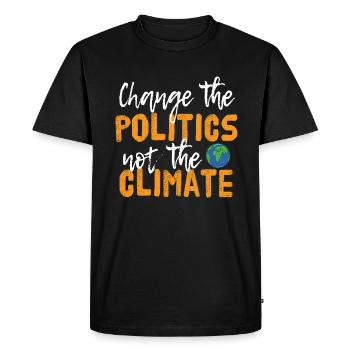 Vendredi pour les futurs dons au sauvetage des changements climatiques - T-shirt Premium bio Homme - noir - Devant - Nico (187cm)