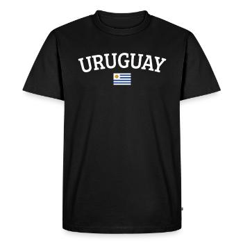 Uruguay - T-shirt Premium bio Homme - noir - Devant - Nico (187cm)