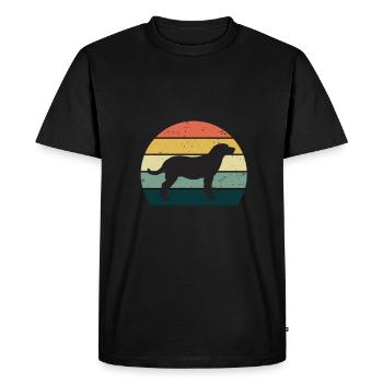 Labrador - T-shirt Premium bio Homme - noir - Devant - Nico (187cm)
