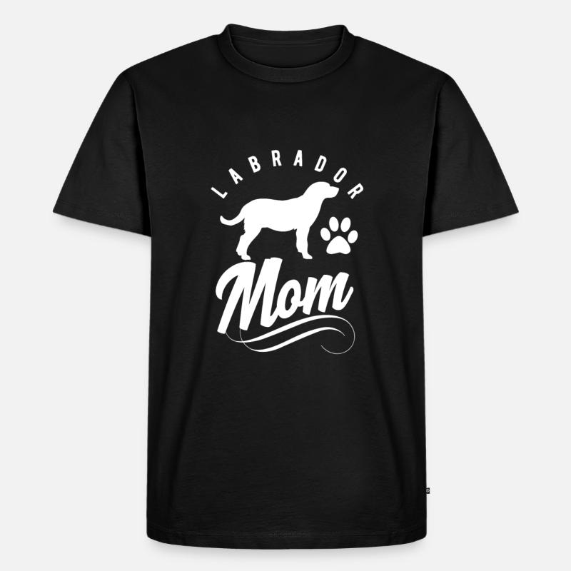 Labrador - Männer Premium Bio T-Shirt - Schwarz