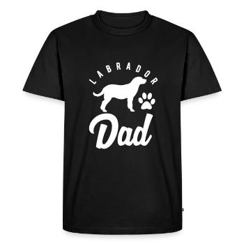 Labrador - T-shirt Premium bio Homme - noir - Devant - Nico (187cm)