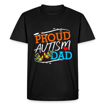 Autism - Men's Premium Organic T-Shirt - black - Front - Nico (187cm)