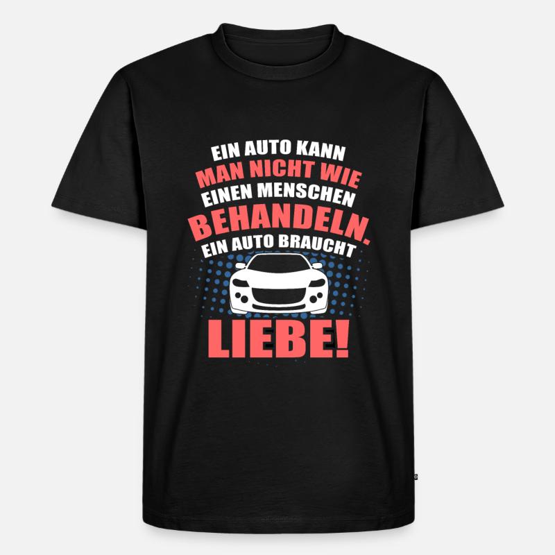 Auto - Männer Premium Bio T-Shirt - Schwarz