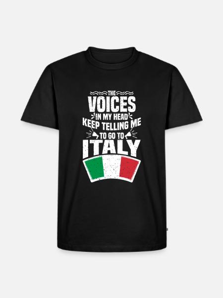 Italy - Men's Premium Organic T-Shirt - black
