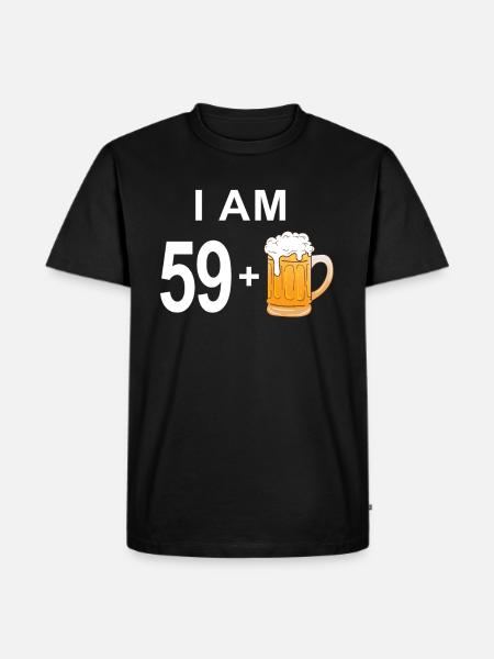 60th birthday - Men's Premium Organic T-Shirt - black