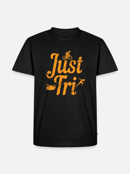 Triathlon - Männer Premium Bio T-Shirt - Schwarz