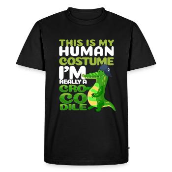crocodile - T-shirt Premium bio Homme - noir - Devant - Nico (187cm)