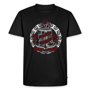 Pirate pirate pirate pirate mutiny gift - Men's Premium Organic T-Shirt - black - Front - Nico (187cm)