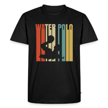 Water polo - Men's Premium Organic T-Shirt - black - Front - Nico (187cm)