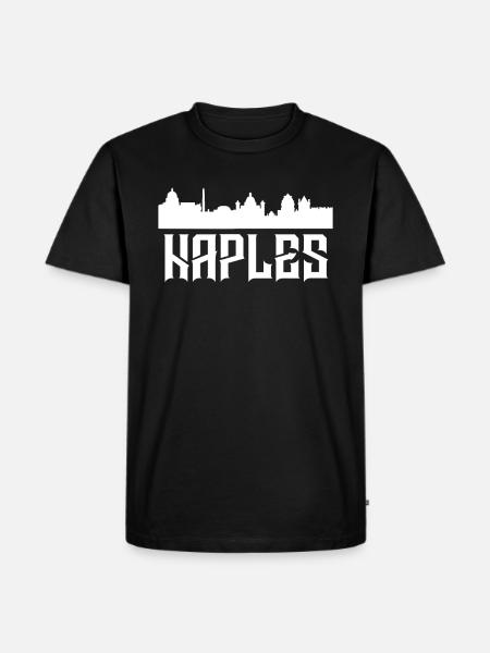 Naples Italy - Men's Premium Organic T-Shirt - black