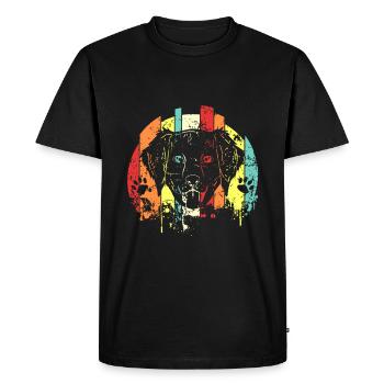 Golden retrievers - T-shirt Premium bio Homme - noir - Devant - Nico (187cm)