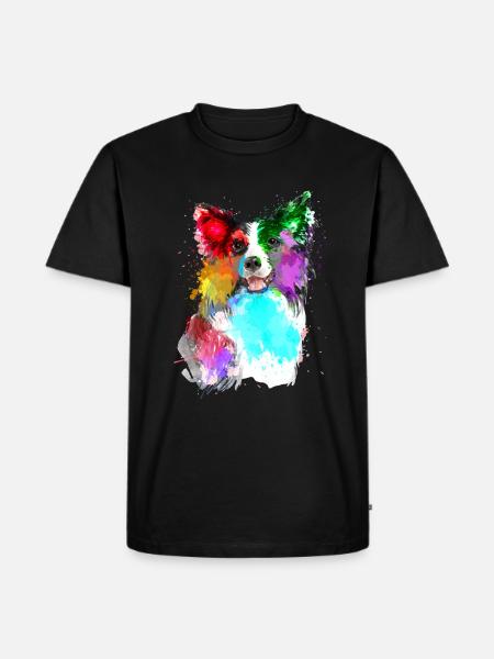 Border Collie - Men's Premium Organic T-Shirt - black