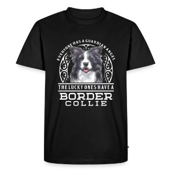 Border Collie - T-shirt Premium bio Homme - noir - Devant - Nico (187cm)