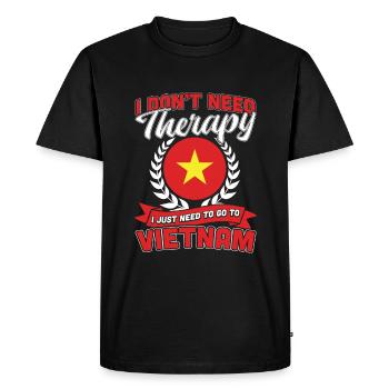 Vietnam - T-shirt Premium bio Homme - noir - Devant - Nico (187cm)