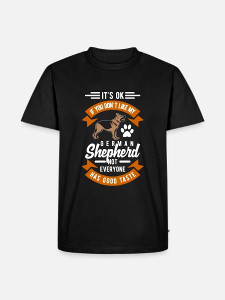 German shepherd dog - Men's Premium Organic T-Shirt - black