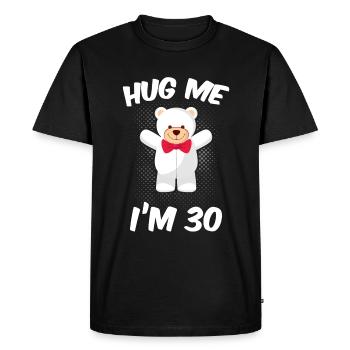 30e anniversaire - T-shirt Premium bio Homme - noir - Devant - Nico (187cm)