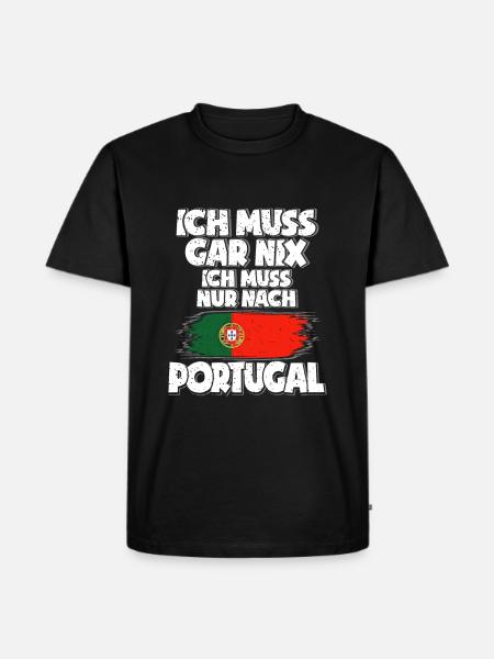 Portugal - Männer Premium Bio T-Shirt - Schwarz