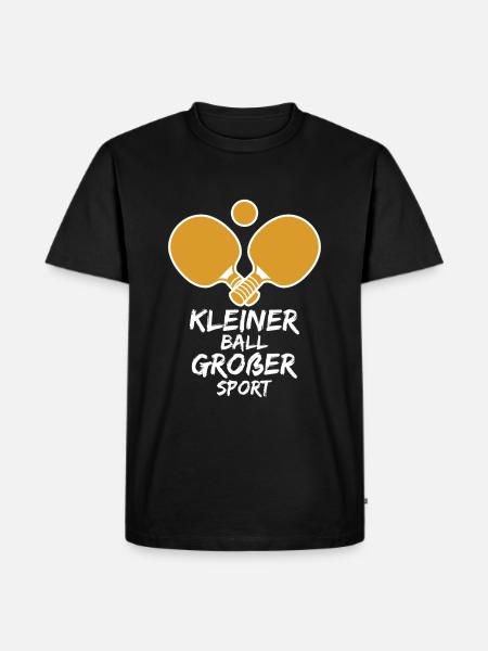 tennis de table - T-shirt Premium bio Homme - noir