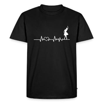 Ballett - Männer Premium Bio T-Shirt - Schwarz - Vorne - Nico (187cm)