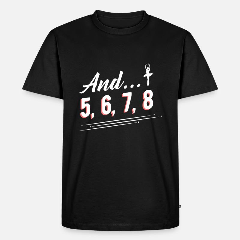 Ballett - Männer Premium Bio T-Shirt - Schwarz