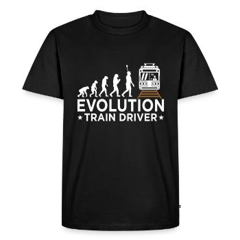 Train trains train modèle - T-shirt Premium bio Homme - noir - Devant - Nico (187cm)