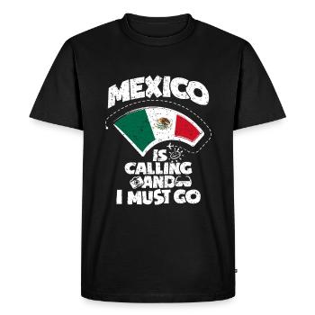 Mexique - T-shirt Premium bio Homme - noir - Devant - Nico (187cm)
