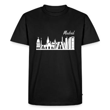 Madrid - T-shirt Premium bio Homme - noir - Devant - Nico (187cm)