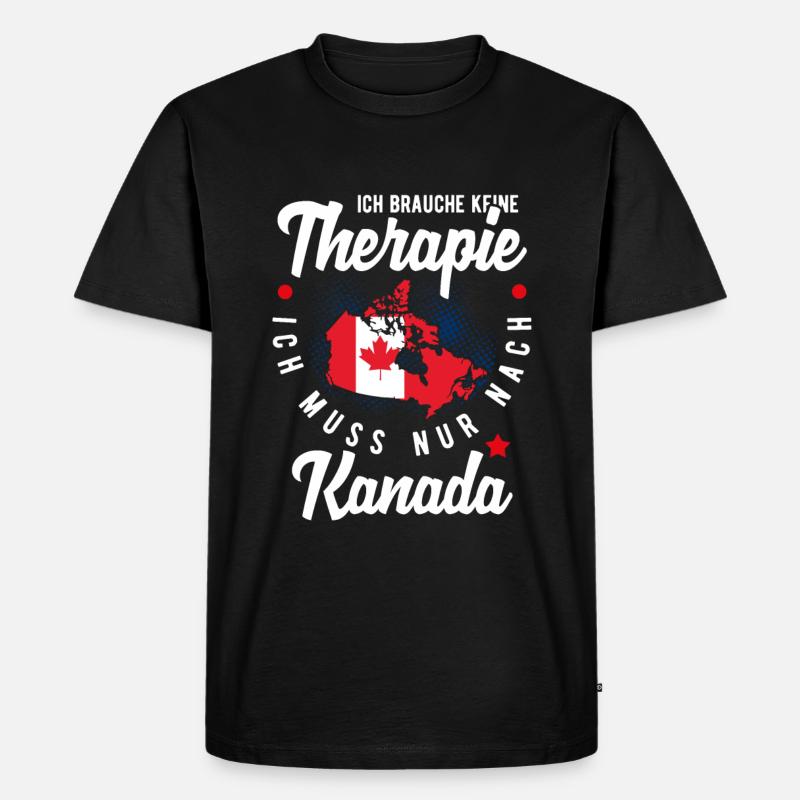 Kanada - Männer Premium Bio T-Shirt - Schwarz
