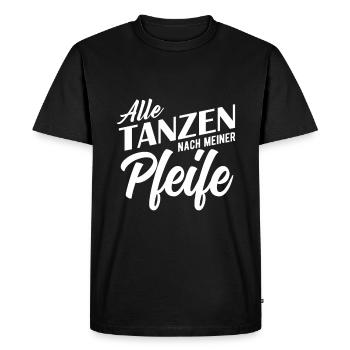 arbitre - T-shirt Premium bio Homme - noir - Devant - Nico (187cm)