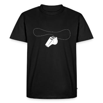 arbitre - T-shirt Premium bio Homme - noir - Devant - Nico (187cm)