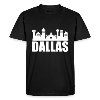Dallas - T-shirt Premium bio Homme - noir - Devant - Nico (187cm)