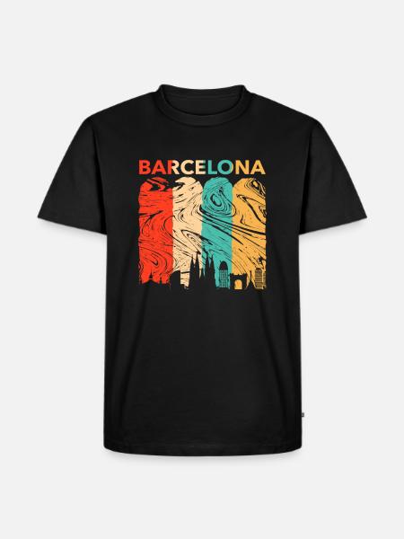 Barcelone - T-shirt Premium bio Homme - noir