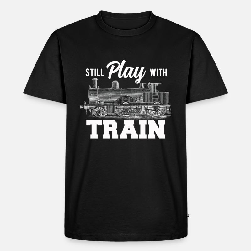 Train trains train modèle - T-shirt Premium bio Homme - noir
