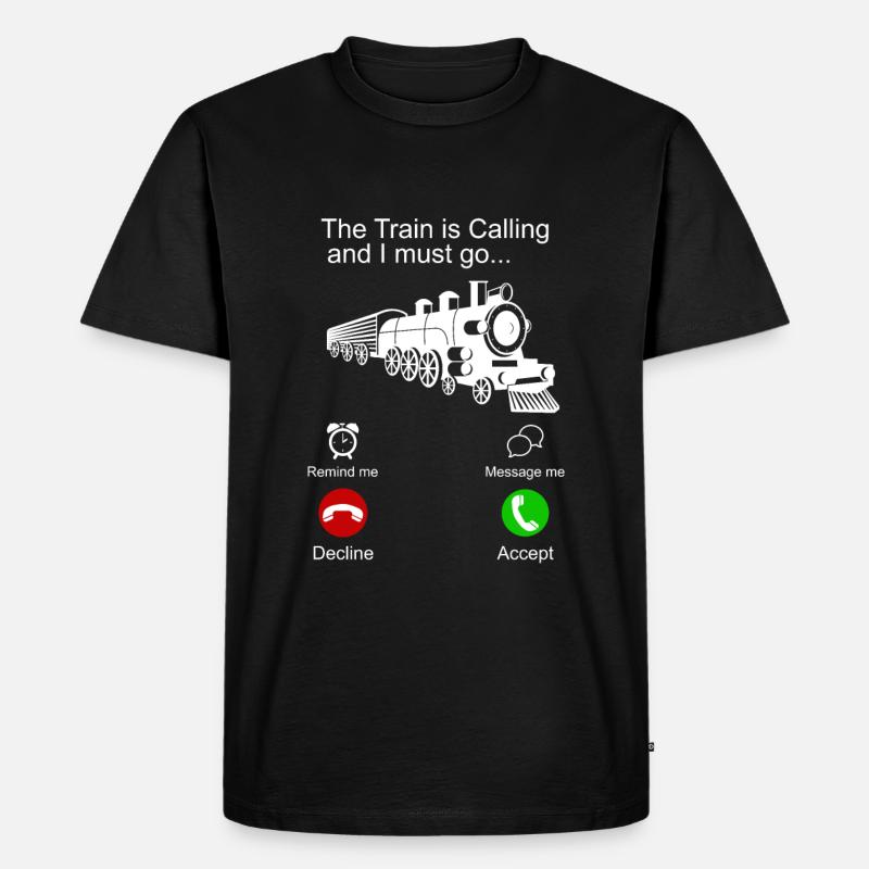 Train trains train modèle - T-shirt Premium bio Homme - noir