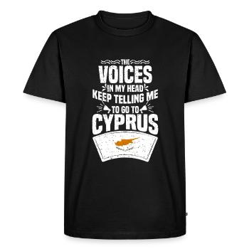 Chypre - T-shirt Premium bio Homme - noir - Devant - Nico (187cm)