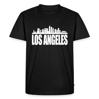 Los Angeles - T-shirt Premium bio Homme - noir - Devant - Nico (187cm)