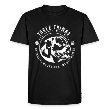 rottweiler - T-shirt Premium bio Homme - noir - Devant - Nico (187cm)