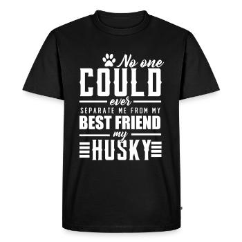 Husky - T-shirt Premium bio Homme - noir - Devant - Nico (187cm)