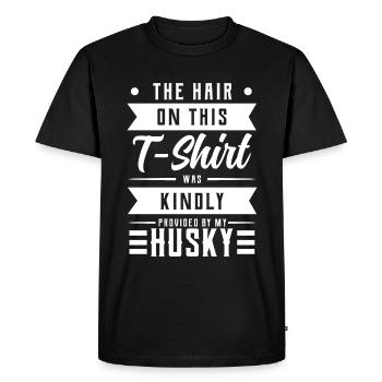 Husky - T-shirt Premium bio Homme - noir - Devant - Nico (187cm)