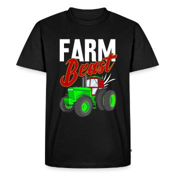 Farmer Tracktor Agriculture Gift disant Bäu - T-shirt Premium bio Homme - noir - Devant - Nico (187cm)