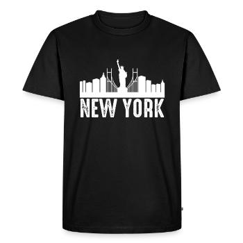New York - T-shirt Premium bio Homme - noir - Devant - Nico (187cm)