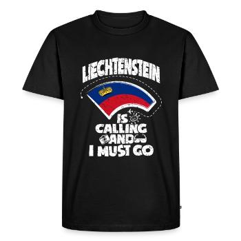 Liechtenstein - T-shirt Premium bio Homme - noir - Devant - Nico (187cm)