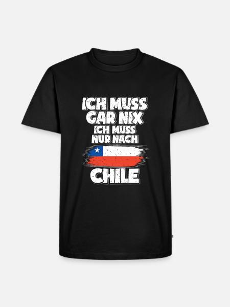 Chile - Männer Premium Bio T-Shirt - Schwarz